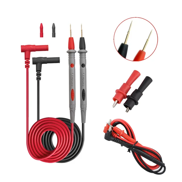 Multimeter Test Leads Universal Cable AC DC 1000V 20A 10A CAT III Measuring  Probes Pen for Multi-Meter Tester Wire Tips