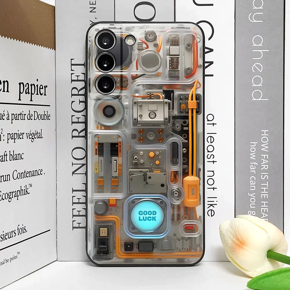 Advanced Circuit Board Pattern Phone Case - Soft Cover Art Design