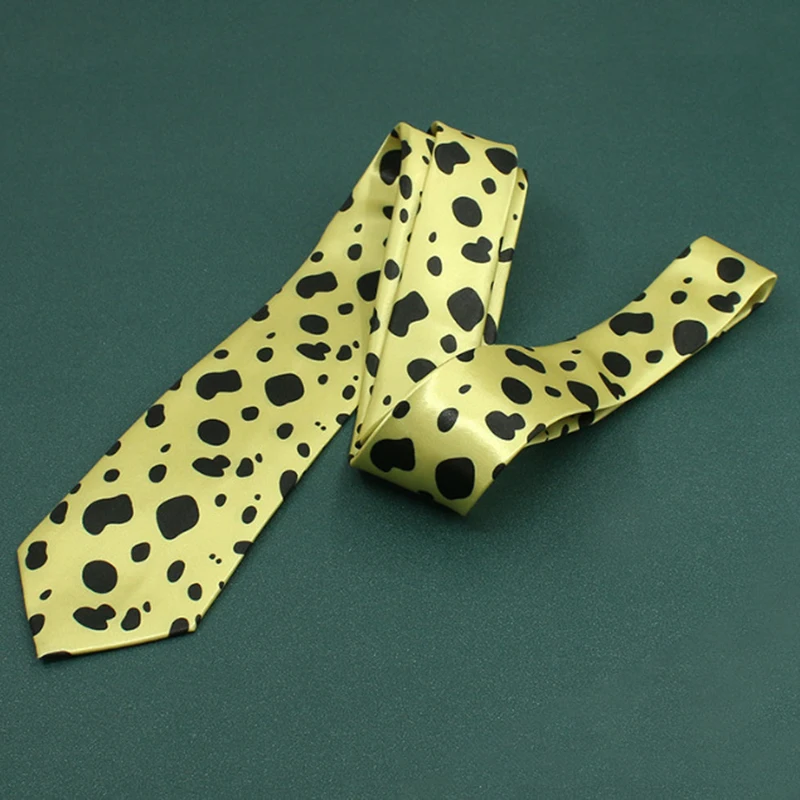 Anime Nanami Kento Cosplay Neck Tie Unisex Yellow Necktie Prop Halloween Party Costume Accessoies