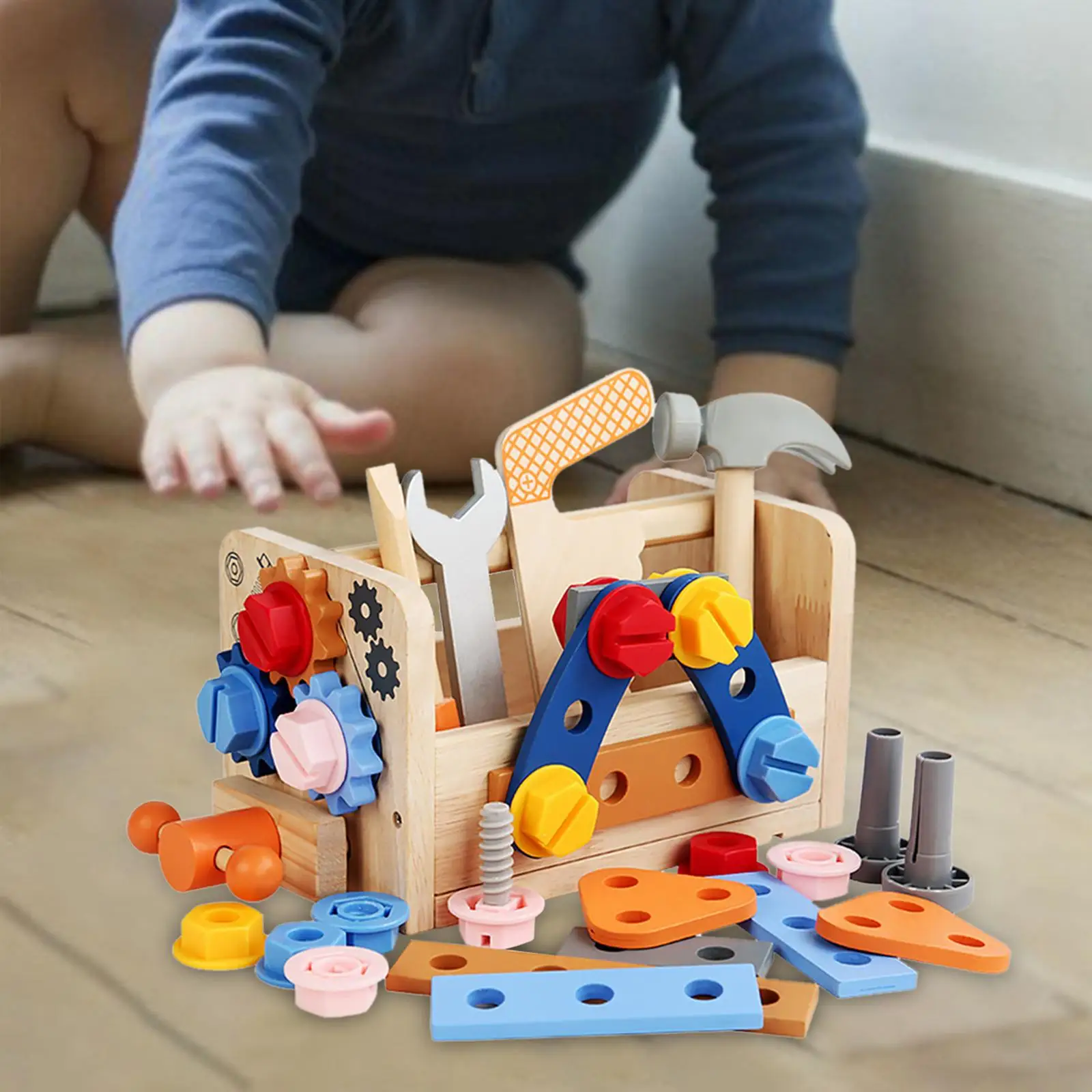 Conjunto de ferramentas de brinquedo para meninos - Ferramentas de Construção Fingir Jogar,Brinquedos de ferramentas realistas com bateria, conjunto de ferramentas para crianças, acessórios de Aeihevo