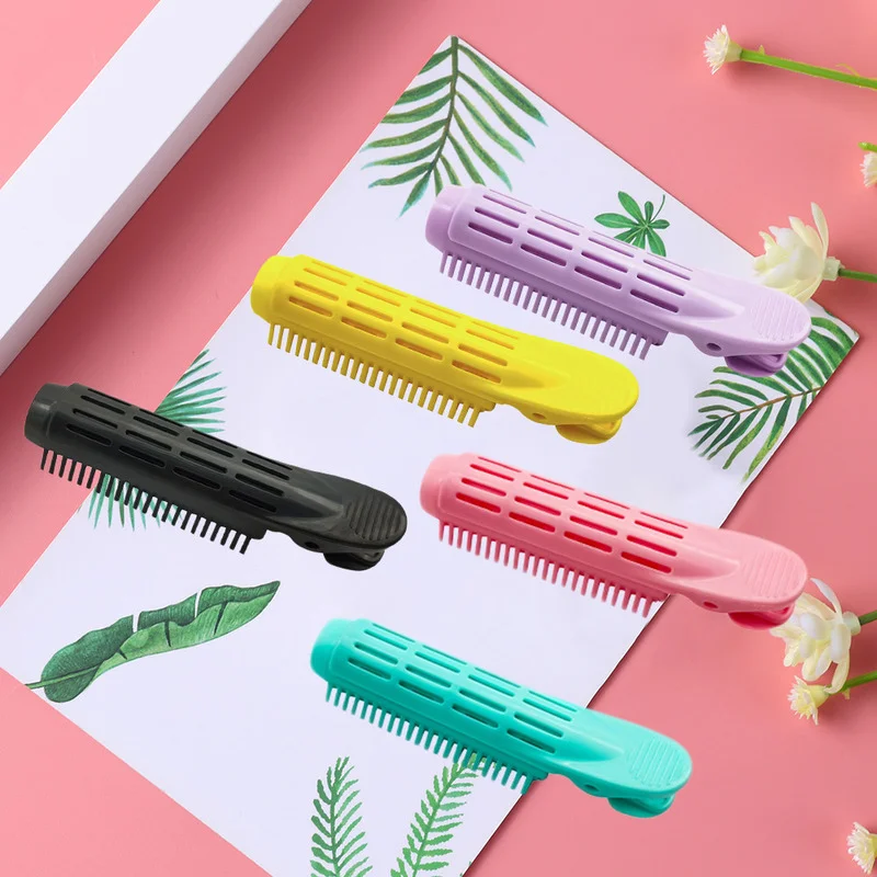 2pcs/set Heatless Hair Rollers Curlers Bangs Hair Root Volume Clip Fluffy Clips Portable for Women hair styling tool hair curling tools