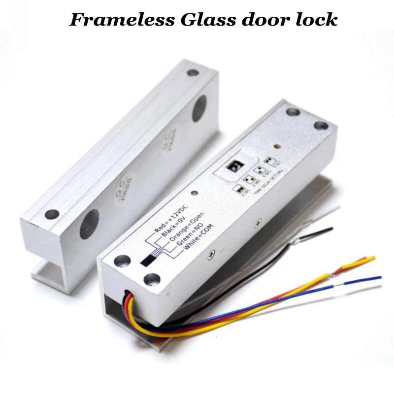 Frameless Glass Door Electric Lock Latch Bolt Lock Drop Bolt Lock Optional Tuya Smart Relay Control Module Wifi Remote Controler
