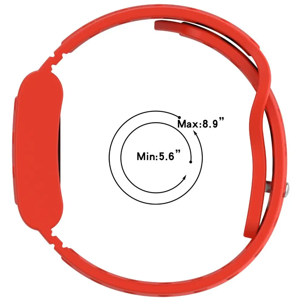 Breathable Silicone Sports Strap - Adjustable Replacement Wristband