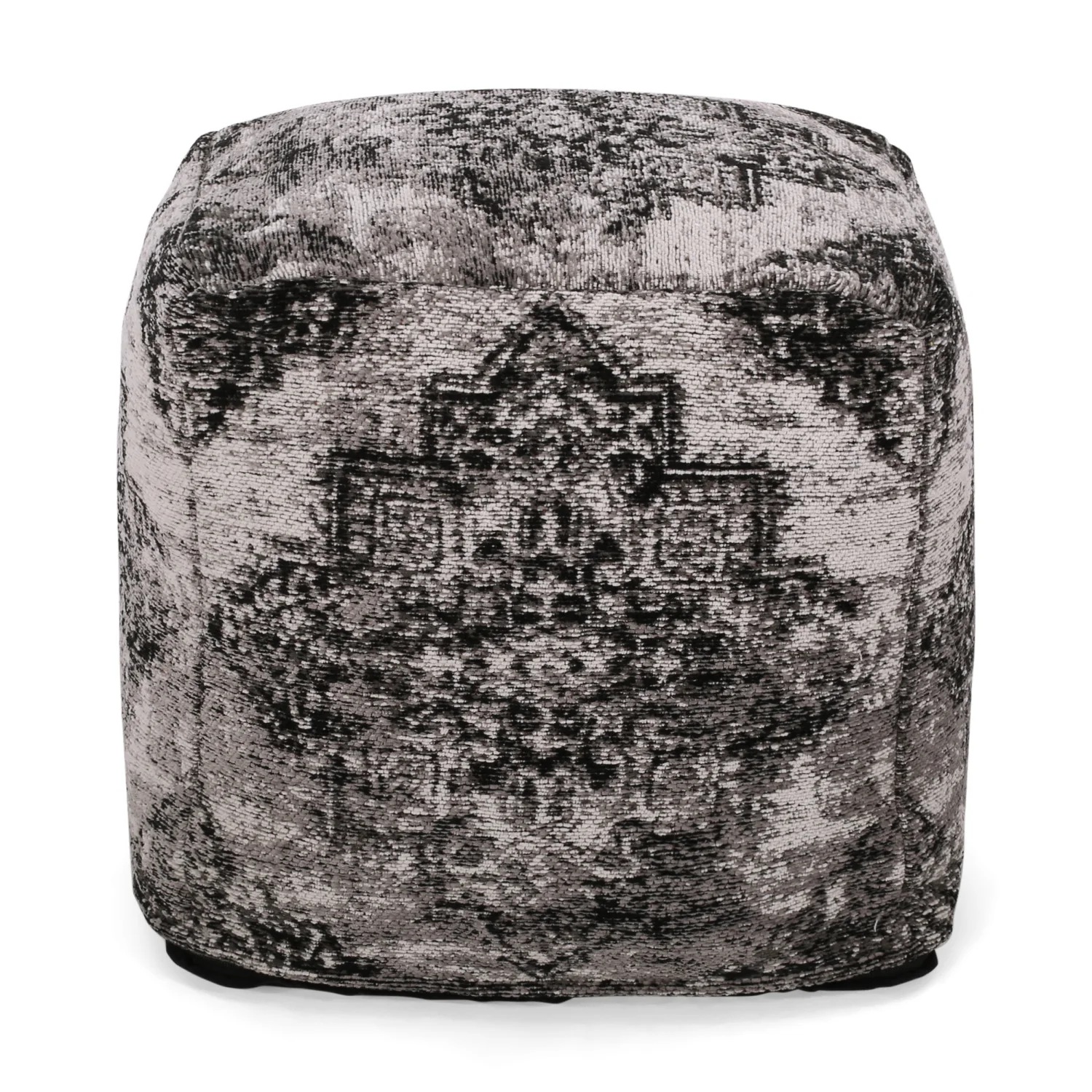 

Elegant Black and Beige Sellek Square Pouf for Stylish Home Décor and Comfortable Seating