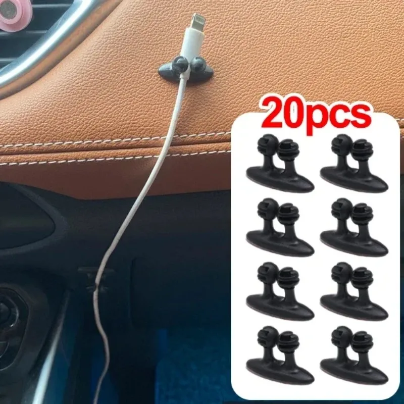 

Car Dashboard Phone Cable Manager Hook Clasp Clamp Universal Auto Interior Mobile Phone Charger Cable Holder Line Organizer Tool
