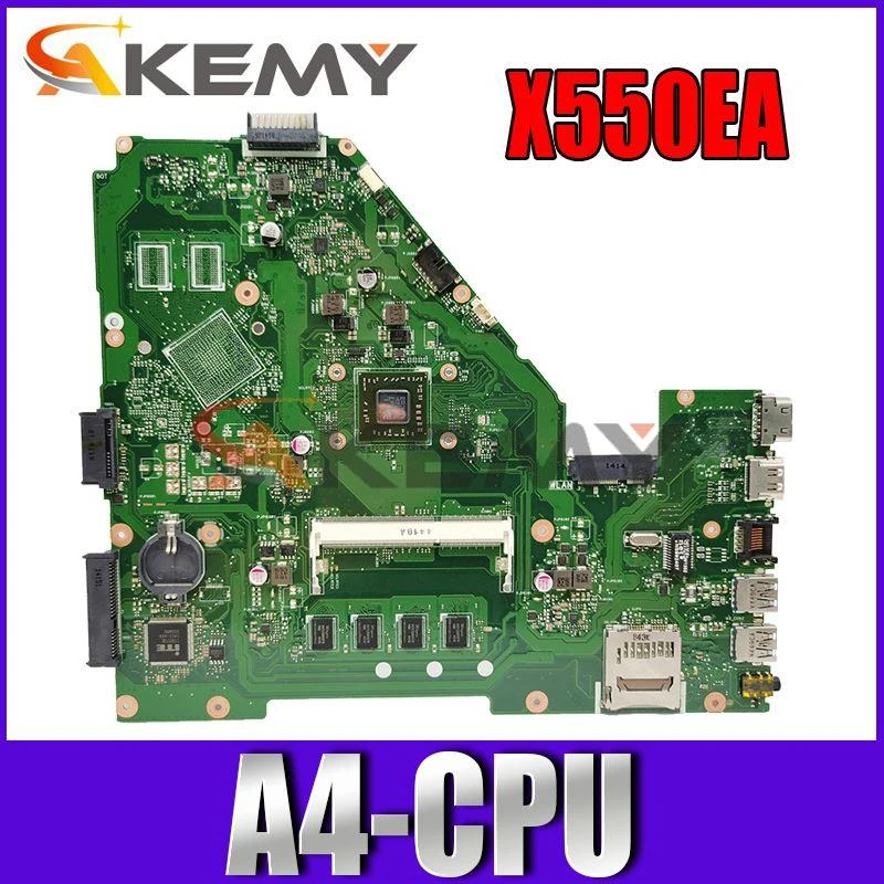 best pc mother board Akemy FOR ASUS X550EP Laptop Motherboard X550E X550EA X552E X552EA motherboard X550EP Mainboard A4 Processor 2G best cheap motherboard for gaming pc