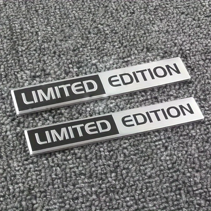 2PCS Limited Edition Emblem 3D Metall Abzeichen Aufkleber Aufkleber Auto Racing Sport Emblem für Hinten Stamm Seite Kotflügel Auto Motorrad – Detail 1
