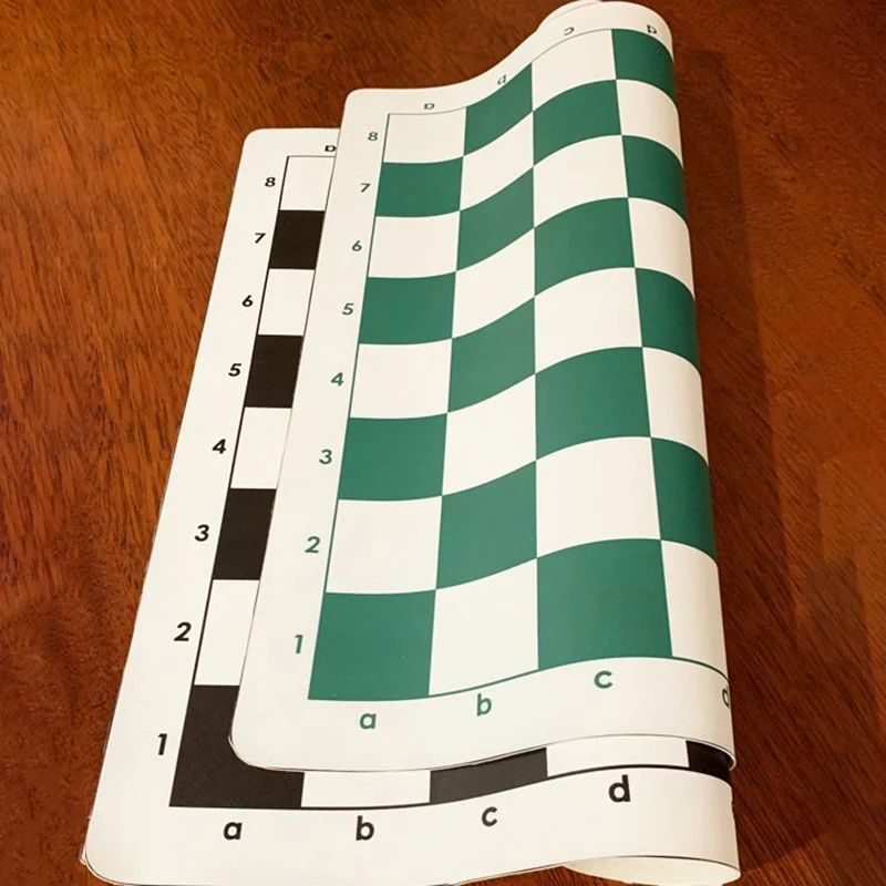 Chess Soft Chessboard Leather Cloth Foldable Portable Chess Mat Children's Student 64 Grid foldable chess board folding chess board