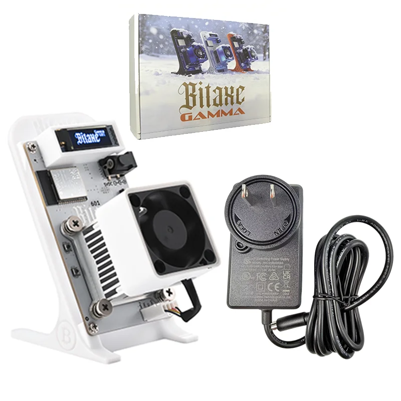 Bitaxe Gamma 601 Open Source 1.2TH/S BTC Miner 2.4G WiFi Low Power w/ PSU