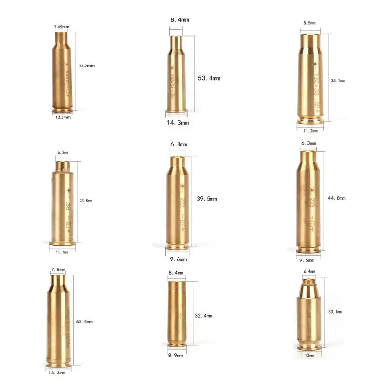 Tactical Boresighter Red Laser .223 7MM Calibration Hunting Sports Cartridge Bore Sight Training Scope Adjustment AQB134