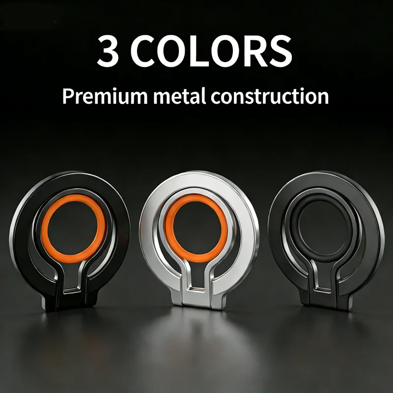 Magnetic 360° Rotating Foldable Metal Phone Ring Holder Stand