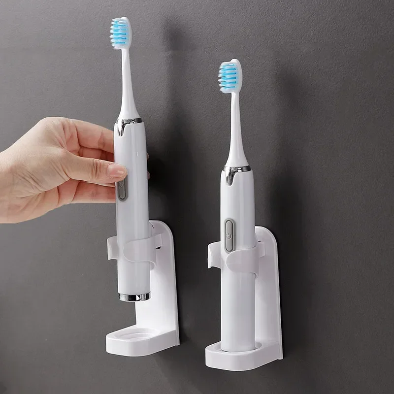 Traceless Toothbrush Holder Bath Wall-Mounted Electric Toothbrush Holders Adults Stand Hanger Bathroom Accessories
