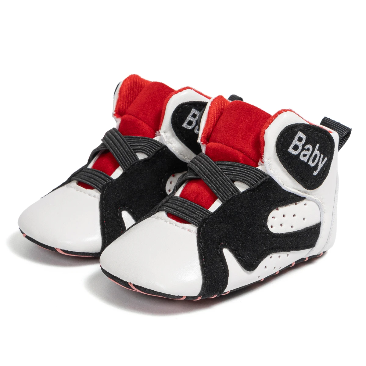 KIDSUN Casual High Gang Soft Sole Basketball Sports Baby Boy Girl Anti-slip First Walkers Infant Newborn baby shoes