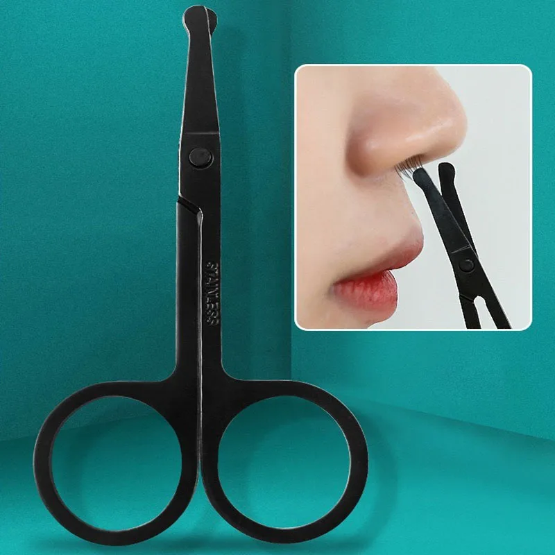 Nose Scissors Round Tip Nose Scissors Nose Hair Cutting Facial Hair Man Small Scissors BMJ01 4