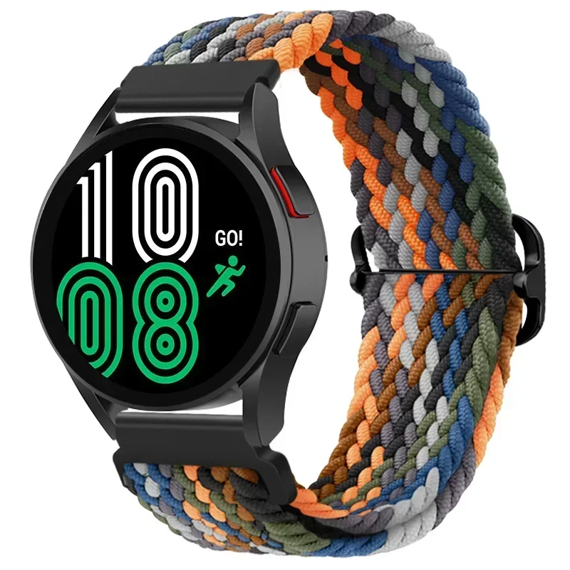 Braided Solo Loop 22mm Nylon Wristband Bracelet Strap
