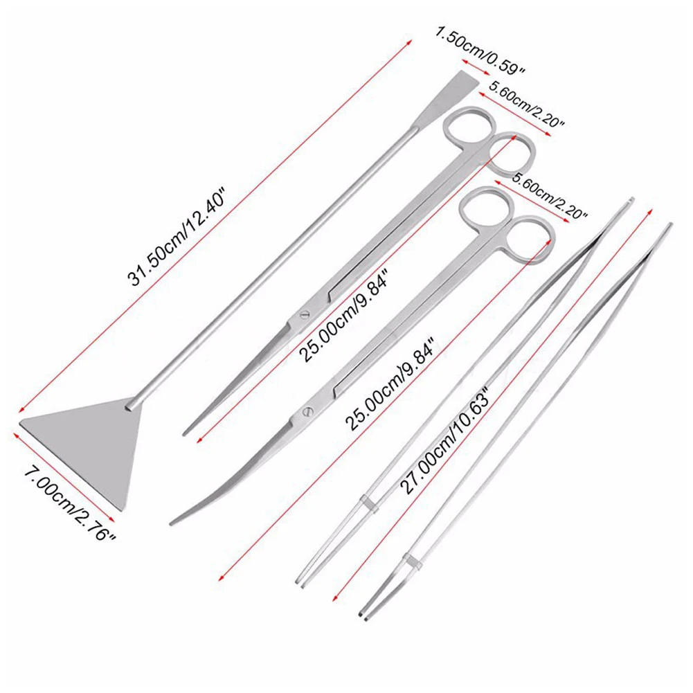 types of planes woodworking Aquarium maintenance tool kit Tweezers kit Scissors Spatula water Plant Water Tools 3 / 5pcs types of hand planes