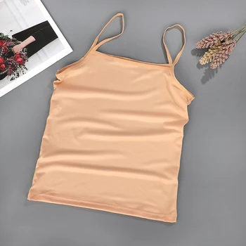 Women Tank Top Wrapped Chest Underwear Camisole Solid Color Sleeveless Sexy Vest Strappy Seamless Summer Women Tops Tube Top