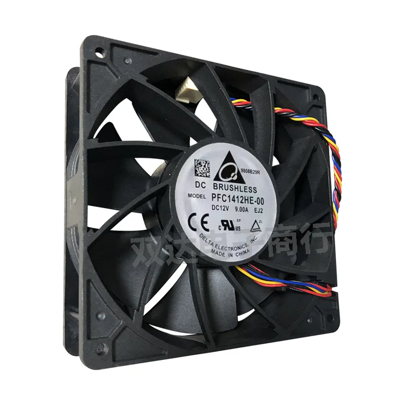 Delta-case Servidor Original Grande Ventilador de Refrigeração de Energia 14cm 140 mm 14038 Ventilador Pwm 360cmf 12v 9a Pfc1412he Fios Fios - Imagem 2