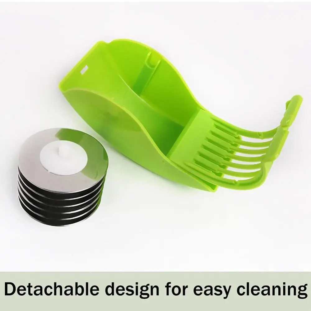 Parsley Chopper Roller Herb Roller Mincer Manual Vegetable Cutter with 6 Stainless Steel Blade Kitchen Vegetable Cutter Tool