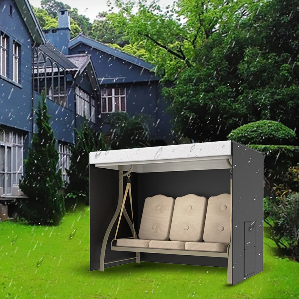 Swing Seat Cover Waterproof 210D Oxford Cloth Swing Hammock Cover Windproof Furniture Protective garden waterproof dustpro