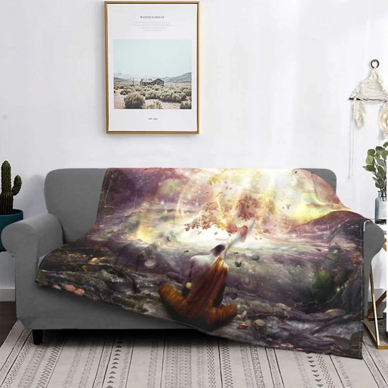 

Nature And Time Fleece Throw Blanket buddhist buddhism buddha spiritual Blankets for Home Travel Warm Bed Rug