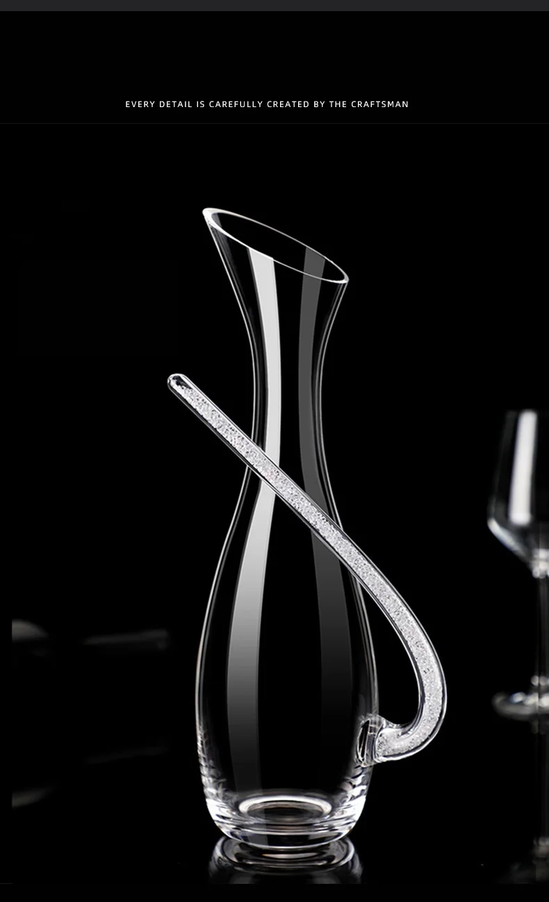 Description Picture 3 of itemWine Decanter Crystal Glass Wine Dispenser Wine Shaker Flagon Creative Styling Barware Decanter Set Wine Separator Wine Bottles