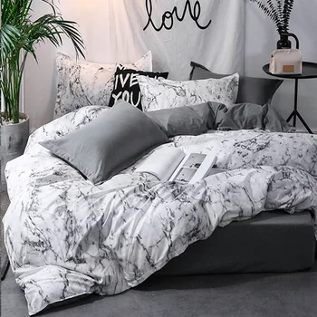 3pcs Duvet Cover Set with Pillow Case Double Comforter Bedding Set Quilt Cover Queen/King Couple or Single Bed 1