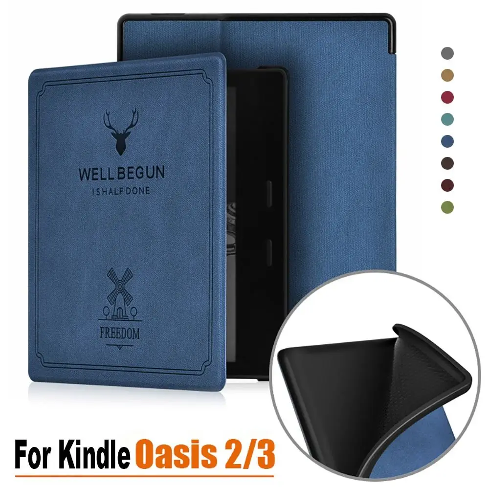 9/10Th Generation Smart Cover Pu Leather Funda 7 Pollici E-Book Reader Folio Case Auto Sleep/Wake Antiurto Per Kindle Oasis 2/3