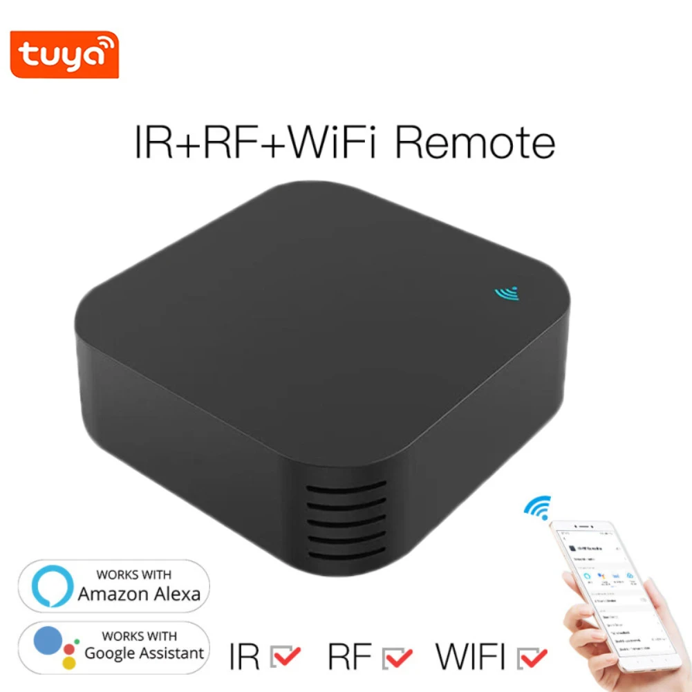 IR Aircondition/TV 용 Tuya Smart WIFI + IR + RF 원격 APP 컨트롤러 smart Home 용 Alexa /Google 홈으로 범용 브리지 작동