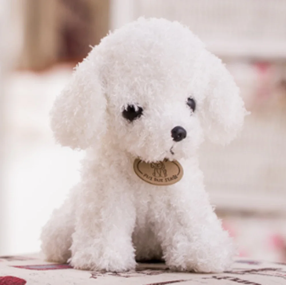 Süßes Teddy Plüschhund Spielzeug Mit Locken Als Kindergeschenk_voghion.com