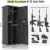 Large Electronic Keypad Gun Cabinet for Home Defense - 8-12 Gun Storage with Adjustable Shelves, Rifle Rack, and Ammunition Stor 2