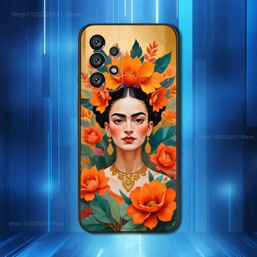 Frida Kahlo Artistic Phone Case - Soft Black Silicone Cover
