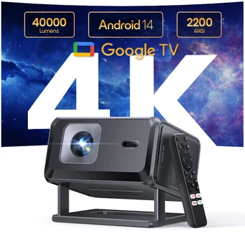 Proiettore Smart Toptro 4K UHD Video 1500ANSI Ufficiale Google TV Android Beamer Nativo 1080P WIFI Auto Focus per Film e Home Theater