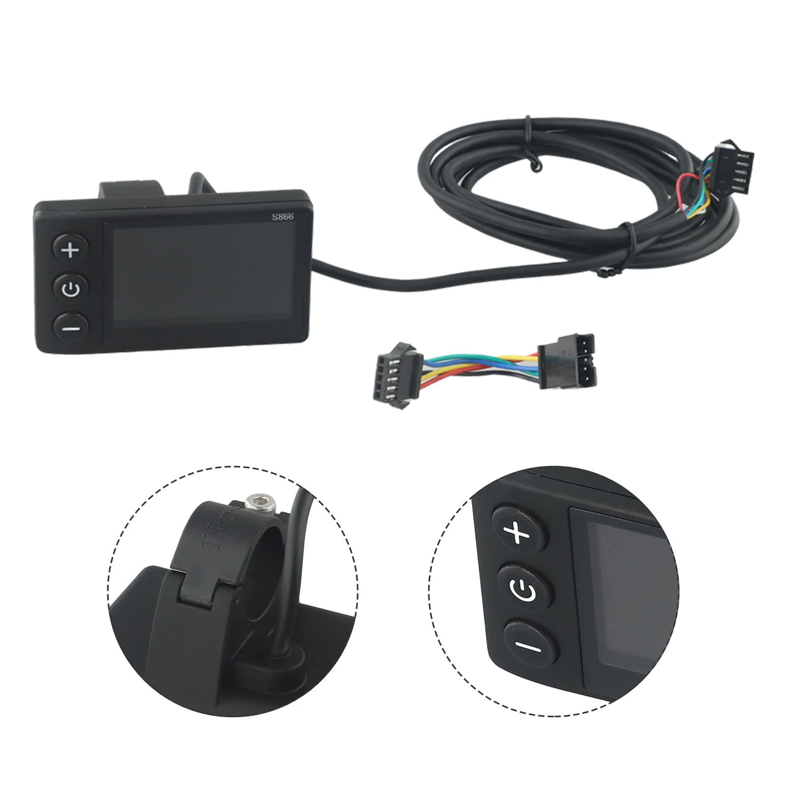 

High Temperature Resistant LCD Screen Meter Display for 24V 36V 48V Electric Bicycles ABS Shell + Stylish Design