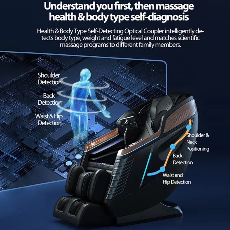 3 Year Warranty 4D SL-Track Zero Gravity full body AirBag Massager Chairs Home 3D Office Chair Luxury Electric Massage Sofa 5