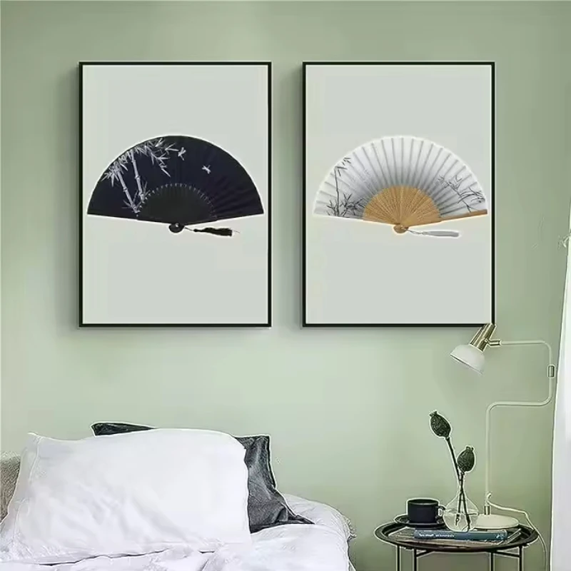 Folding Hand Fan Weddings Traditional Chinese Japanese Korean Art Craft Gift Bamboo Room Dance Props Wood Fans Home Decorations 5
