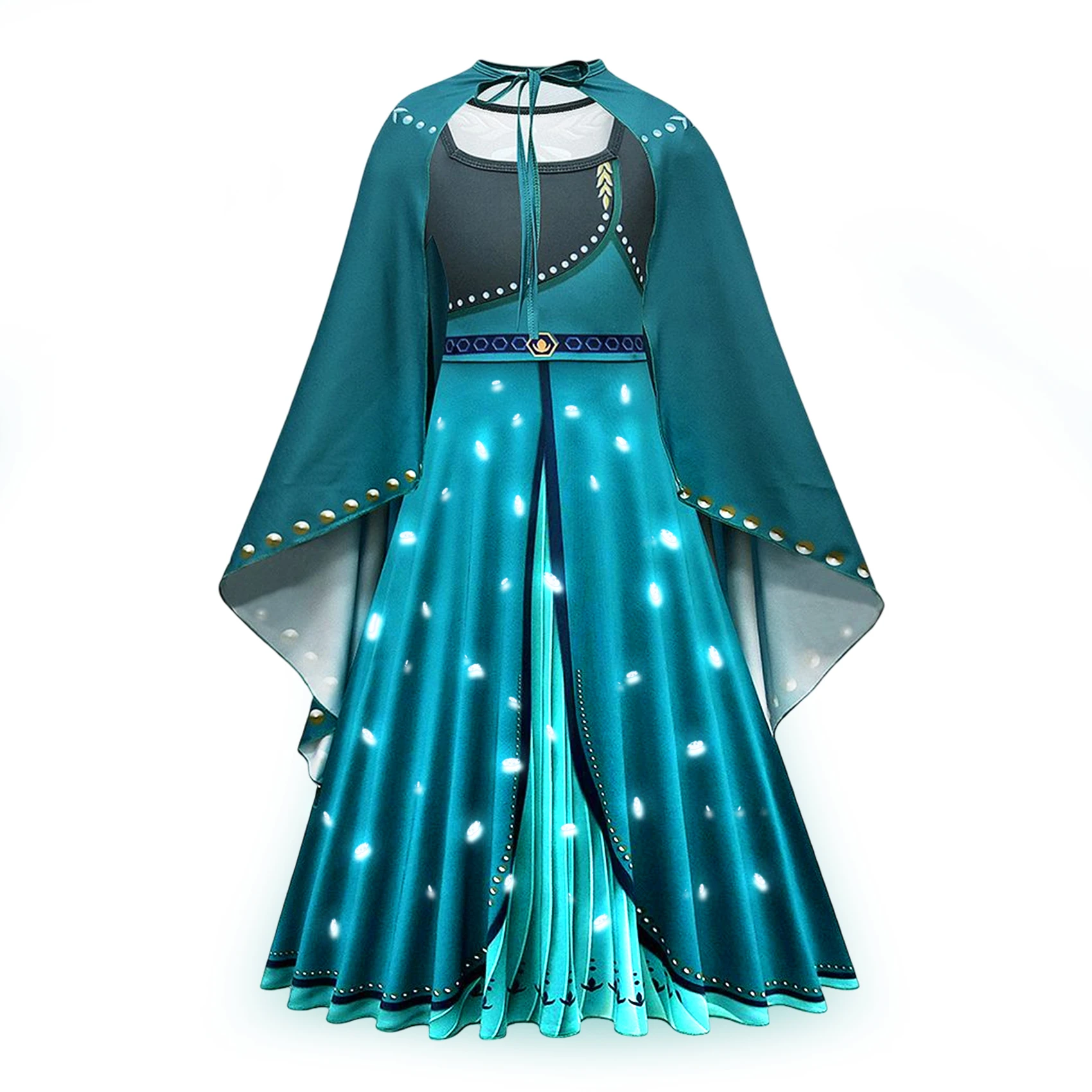 thumbnail image 1 of Vestido de princesa con luz LED de Disney para niña, Elsa, Anna, Aurora, ropa de fiesta de cumpleaños para niño, disfraz de Cenicienta y Frozen, 1 of 5