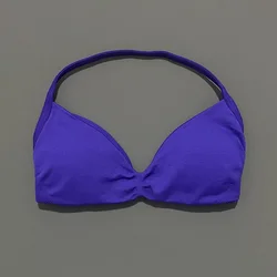 Women's High - Support Strappy Sports Bra - Seamless Push - Up Workout Top - S (Ultra Violet)