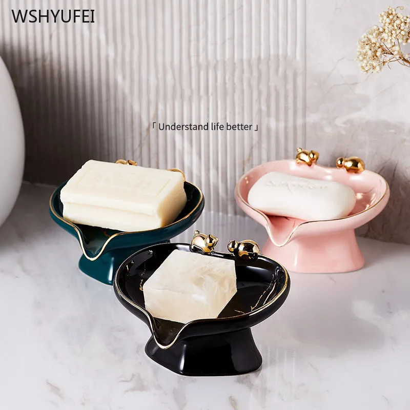 BathroomaccessoriesSoapdishCeramicsoapdishNordichomebathroomcreativedrainbox