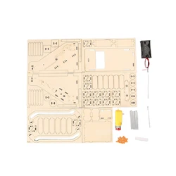 Innovative 3D Wood Escalator Science Experiment Kit - Educational Physics Toy (1Set)