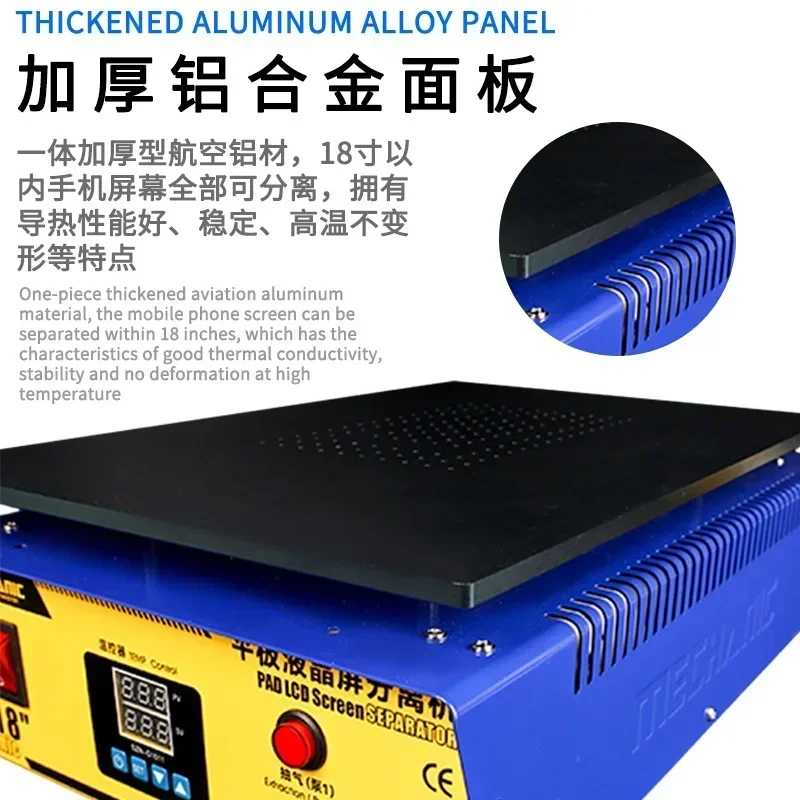 Mechanic 1914/1918 14 inches/18 inches Build-in Vacuum Pump LCD Separator Screen Repair For IPad/Samsung Tablet Repair Machine