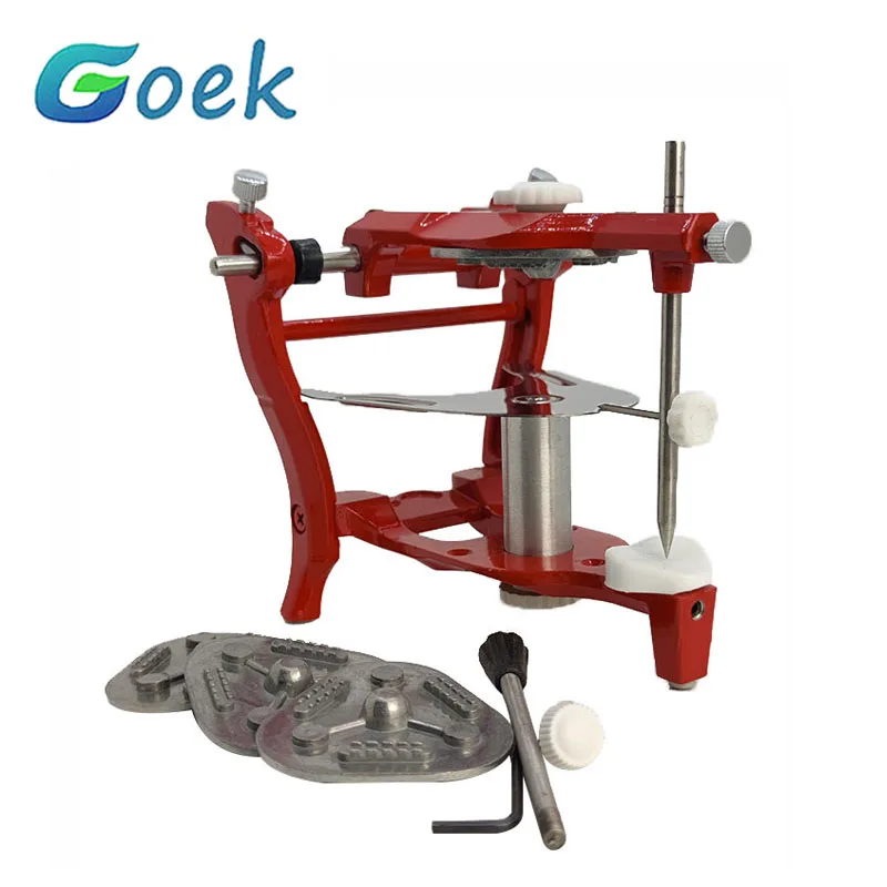 Articolatore Dentale Regolabile Bocca Piena Dissezione Di Precisione Anatomica Strumento Tecnico Jaw Frame Prodotto Da Laboratorio + Fogli 3 Pezzi