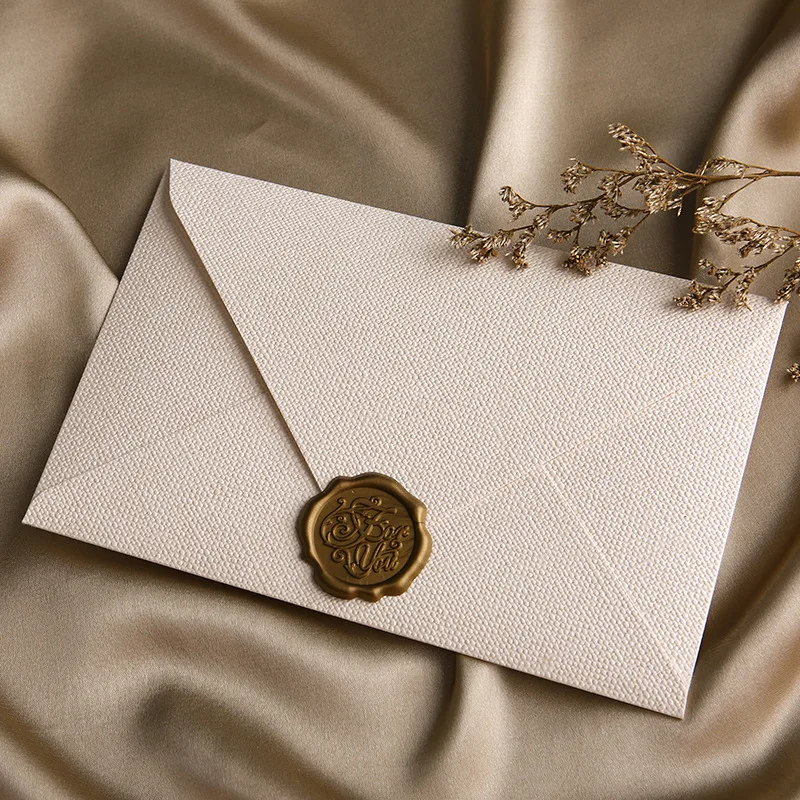 5pcs Vintage Linen Envelopes DIY Postcard Wedding Invitation Card Cover Gift Wrap Envelopes Korean Stationery Office Supplies