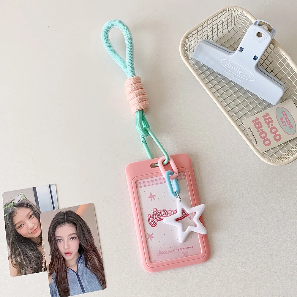 Kpop Idol Photocard Holder Binder with School Bag Pendant