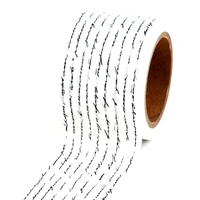 2023 NEW 1PC 10M Decorative Vintage Paper Script 30mm Wide Washi Tape for Planner Adhesive Masking Tape Cute Stationery 2