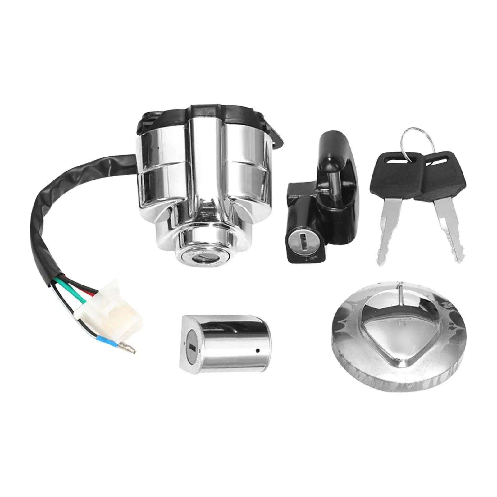 MotorcycleIgnitionSwitchFuelGasCapKeySetReplacesPremiumfor