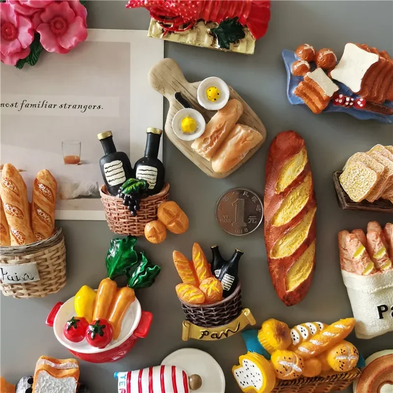 Buy 5 Get 1 Imitation Food Fridge Magnets Stickers Kitchen Decoration For Refrigerator