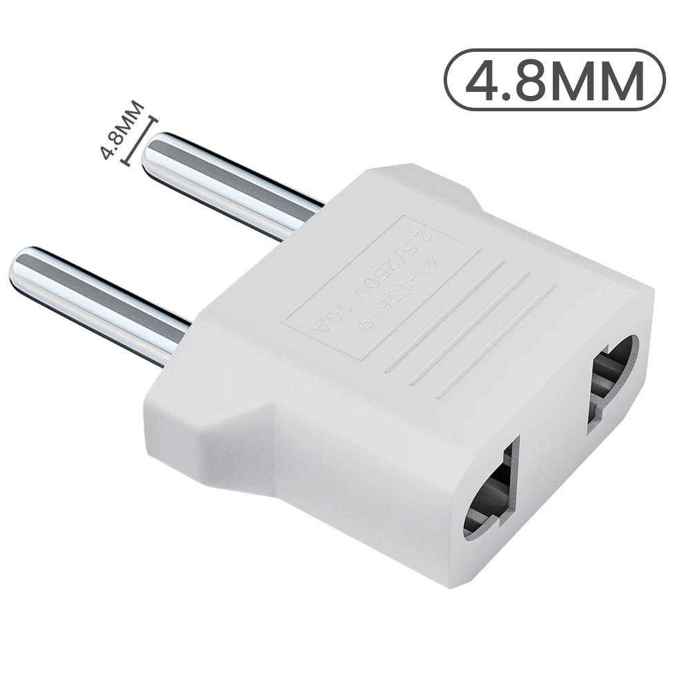 Portable Universal US to EU Plug Adapter for Fast Charging and Power Connectivity