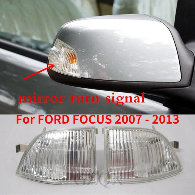 CAPQX 2PCS Rear view mirror LED Turn Signal light Indicator Blink lamp For FORD FOCUS 2007 2008 2009 2010 2011 2012 2013 | Автомобили и