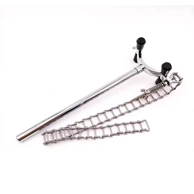 Chain clamp beaker holder can clamp 5000ml beaker laboratory flask chromatography column cross stainless steel